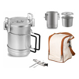 Utensilios De Cocina Pan Suit Camping 304 Con Mango Portátil