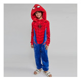 Mameluco Spider Man Pijama Niños Hombre Araña Gorro 1093507