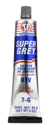 10pzs Silicon Gris Rtv Super Grey Automotriz -54 A 343c Qmtf