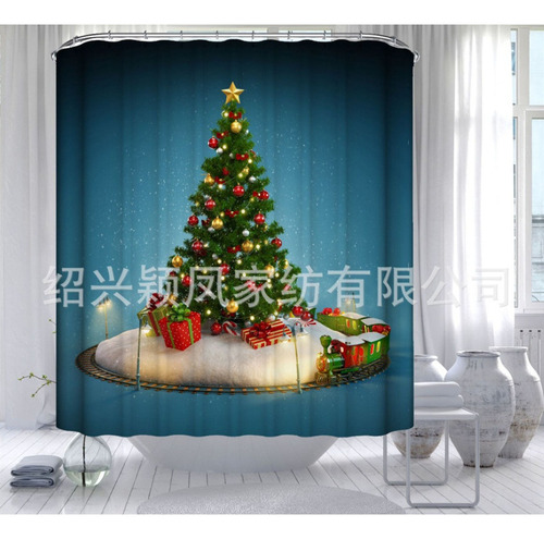 Cortinas De Panel De Cortina De Navidad