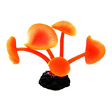 Enfeite De Silicone Soma Coral Mushroom Long Stem Vermelho