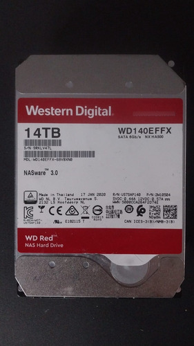 Disco Rigido Western Digital 14tb 3.5 Red Pro Wd140effx