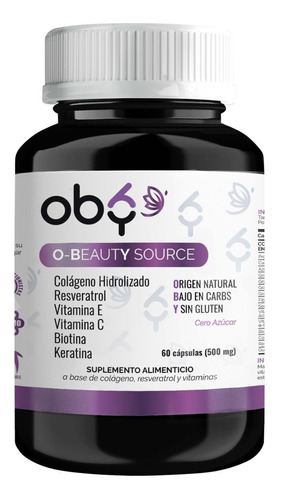 Oby Biotina, Colageno, Keratina, Vitamina E Capsulas