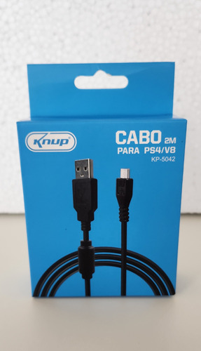 Cabo Alimentação Usb V8 Compatível Controle Ps4 Xbox 2m