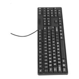 Teclado Con Letra Grande Con Cable Para Personas Mayores De