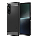 Spigen Rugged Armor Funda P/ Xperia 1 V (2023) Negro Mate