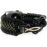 Correa De Reloj Paracord Watch Y Iwatch Bands Series 42-45m.