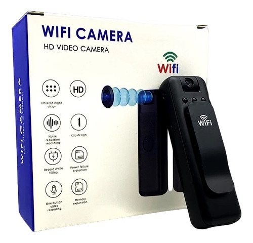 Cámara Video Hd Videocámara Wifi Visión Nocturna Recargable