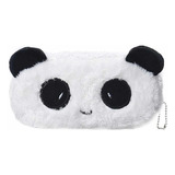 Estuche Escolar Felpa Oso Panda Kawaii