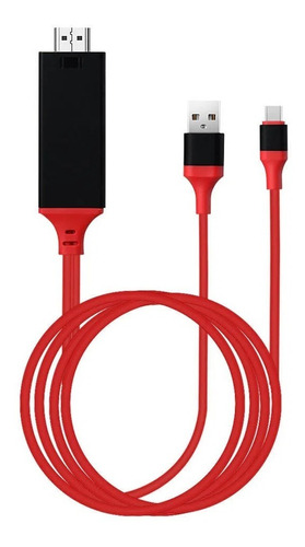 Cabo Usb Tipo C Para Hdmi Com Usb 1,80 Metros