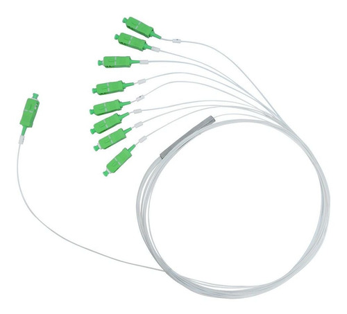 Splitter Óptico P/ Cto Ftth 1x8 Plc 8 Saídas Conector Sc-apc