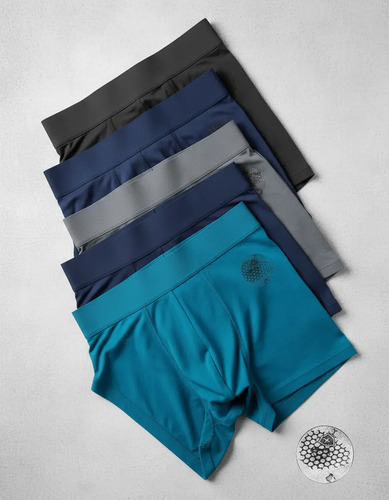 Pack 4 Boxers Seda De Hielo Suaves Resistentes Y Elegantes !