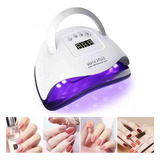 Lampara Para Uñas 180w Lámpara Uv Led Para Secado Gel Uñas