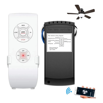 3 Veloc Kit De Control Remoto De Lámpara Ventilador De Techo