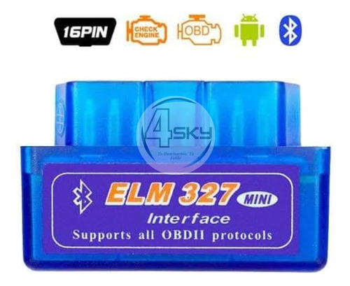 Escaner Automotriz Mini Elm327 Obd2 V1.5 Bluetooth 10 Piezas