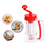 Mezclador Dispensador Maquina 2 En 1 Pancake Cupcake Waffles