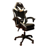 Silla Gamer Blanca Altura Regulab Reclinable 135° Reposapies