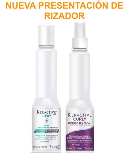 Nutrapel Keráctive Curly Shampoo + Rizador Temporal