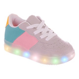 Tenis Infantil Feminino Led Luz City Colors - Barato