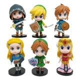 Pack 6 Figuras De Link Y Zelda | The Legend Of Zelda