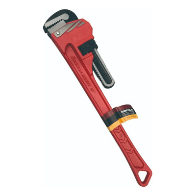 Llave Stilson 18' Cuerpo De Hierro Maleable, Color Rojo