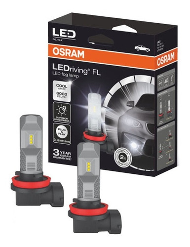 Kit Lampara Osram Led Riving H8 H11 H16 6000k 12v