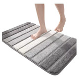 Alfombrilla De Ducha Antideslizante Absorbente Gris Nube 40