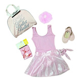 Roupa De Ballet Infantil Com Bolsa E Sainha De Amarrar