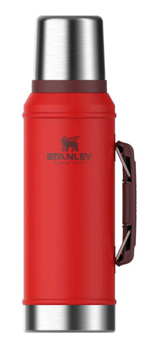 Termo Clásico Stanley Asa Plegable 950ml Acero Inox Mate