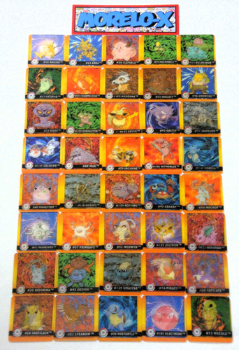 Pokemon- Coleccion Completa De 3d Cards Lenticulars- 1999