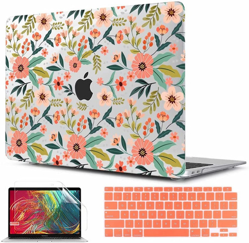 Funda Para Macbook Air 13'' - Flores Naranjas