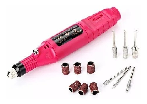 Kit Drill Pulidor Uñas Electrico Removedor Acrilico Manicure
