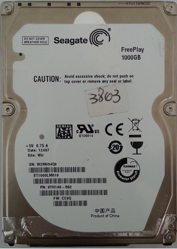 Disco Seagate St1000lm010 1tb Sata 2.5 - 560 Recuperodatos