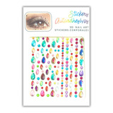 Strass Face Stickers Glitter Zona Ojos, Rostro Y Cuerpo