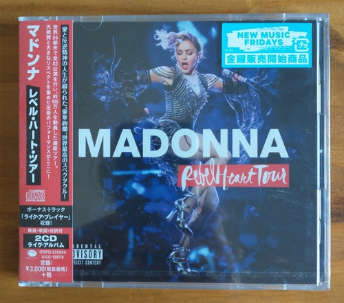Madonna Rebel Heart Tour Live Japon Dos Cds Edición Limitada