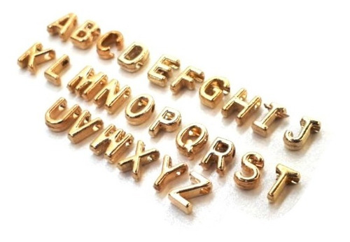 Letras 6mm Doradas O Plateadas Abecedario Completo, 260 Pzas