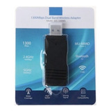 Adaptador Usb Bluetooth E Wi-fi Dual Band 1300mbp - Realengo