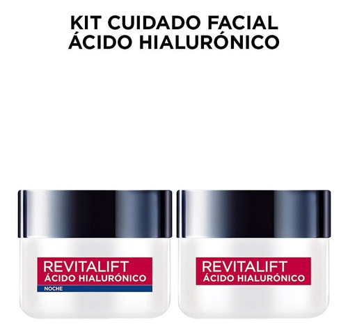 Combo Crema Facial L'oréal Revitalift Ácido Hialurónico X2