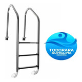 Escalera Para Piscina (3) Peldaños Acero Inoxidable Panda