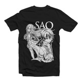 Playera Sao Sword Art Online Kirito Asuna