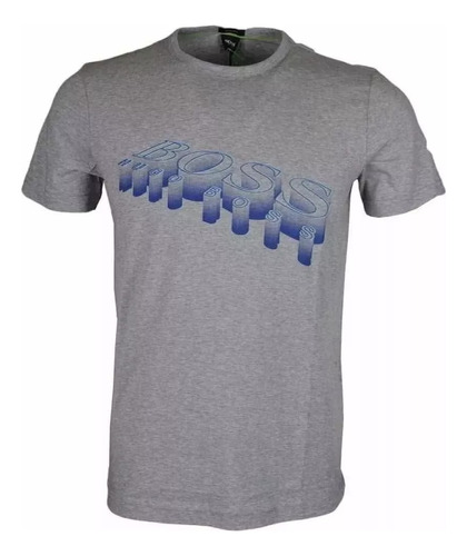 Playera Hugo Boss Gris 3d 100% Original Y Nuevo