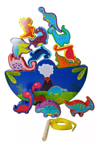 Juego Interactivo Infantil Bloques Dinosaurio Puzzle Encaje 