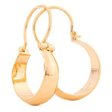  Aros Bote De Oro 18k 2.1 Cm Argollas Para Mujer Zarcillos