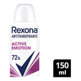 Antitranspirante Em Aerossol Rexona Active Emotion 150 Ml
