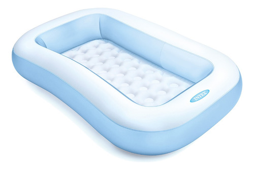 Piscina Infantil Inflável Retangular 90 Litros Intex Cor Azul