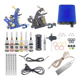 Kit Completo De Maquina De Tatuar Profesional 40pcs