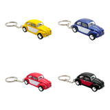 1967 Volkswagen Beetle Vocho Bicolor 1:64 Llavero 4 Pzs