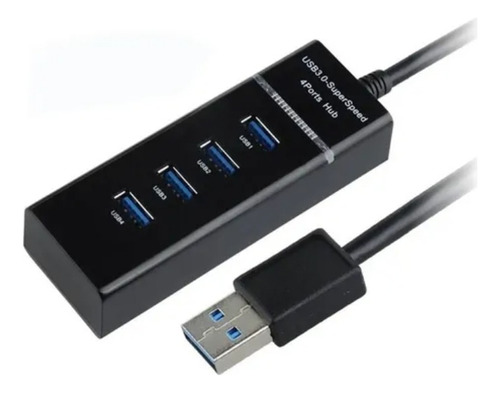 Multi Puertos Usb 3.0 4 Puertos De Alta Velocidad Luz Led