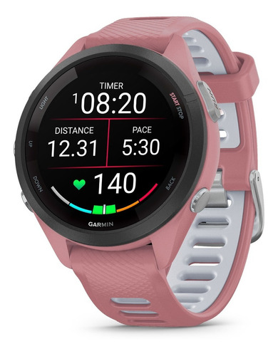 Smartwatch Garmin Forerunner 265s 010-02810-04 Sport 1.1  Caja 42mm De  Polímero Reforzado Rosa, Malla  Rosa De  Silicona