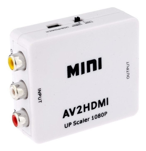 Conversor Adaptador Av-rca A Hdmi Analogico A Digital Lanus